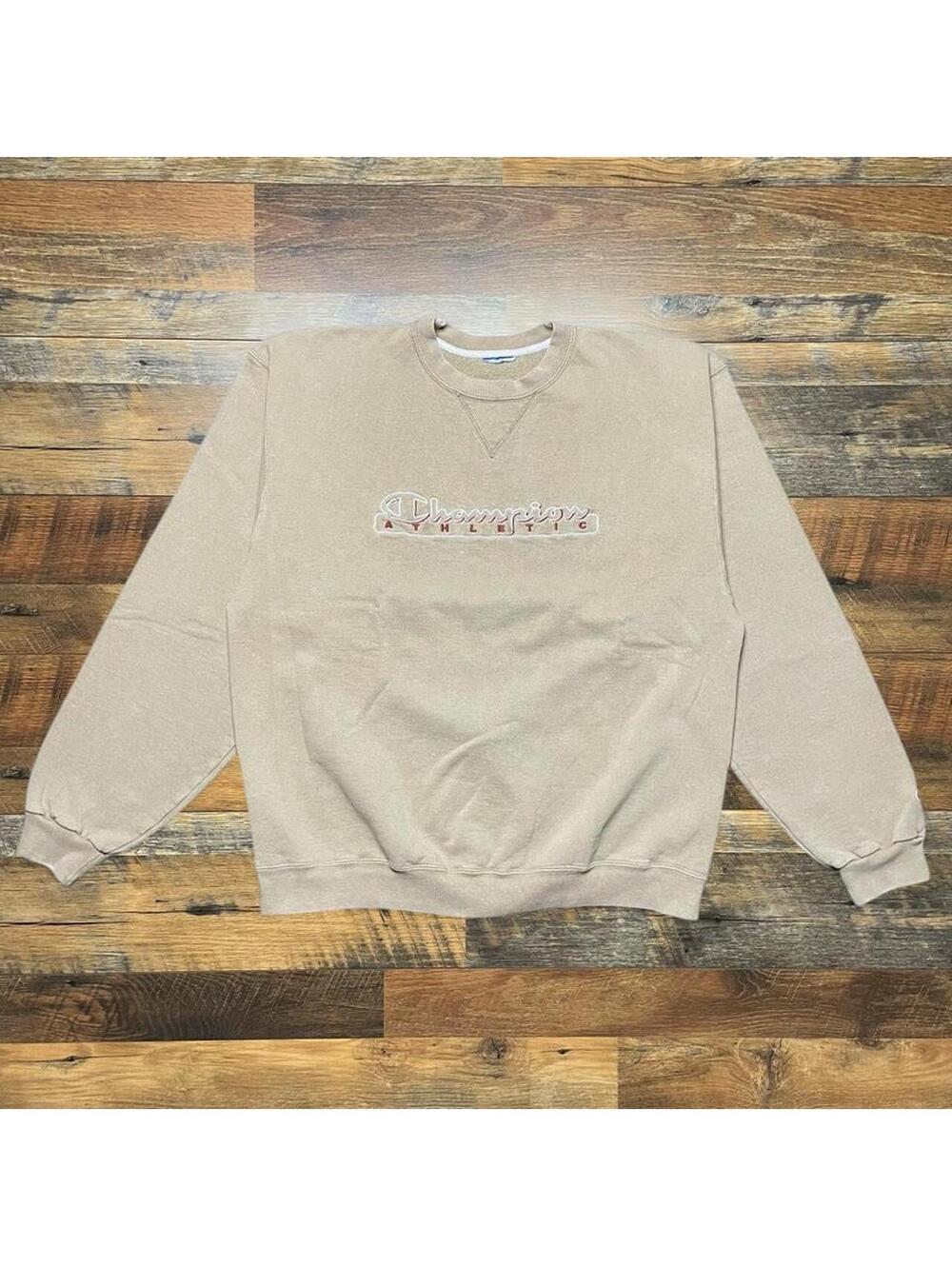 Vintage 90s Champion Athletic Sweatshirt Pullover Embroidered Logo Mens Large.
